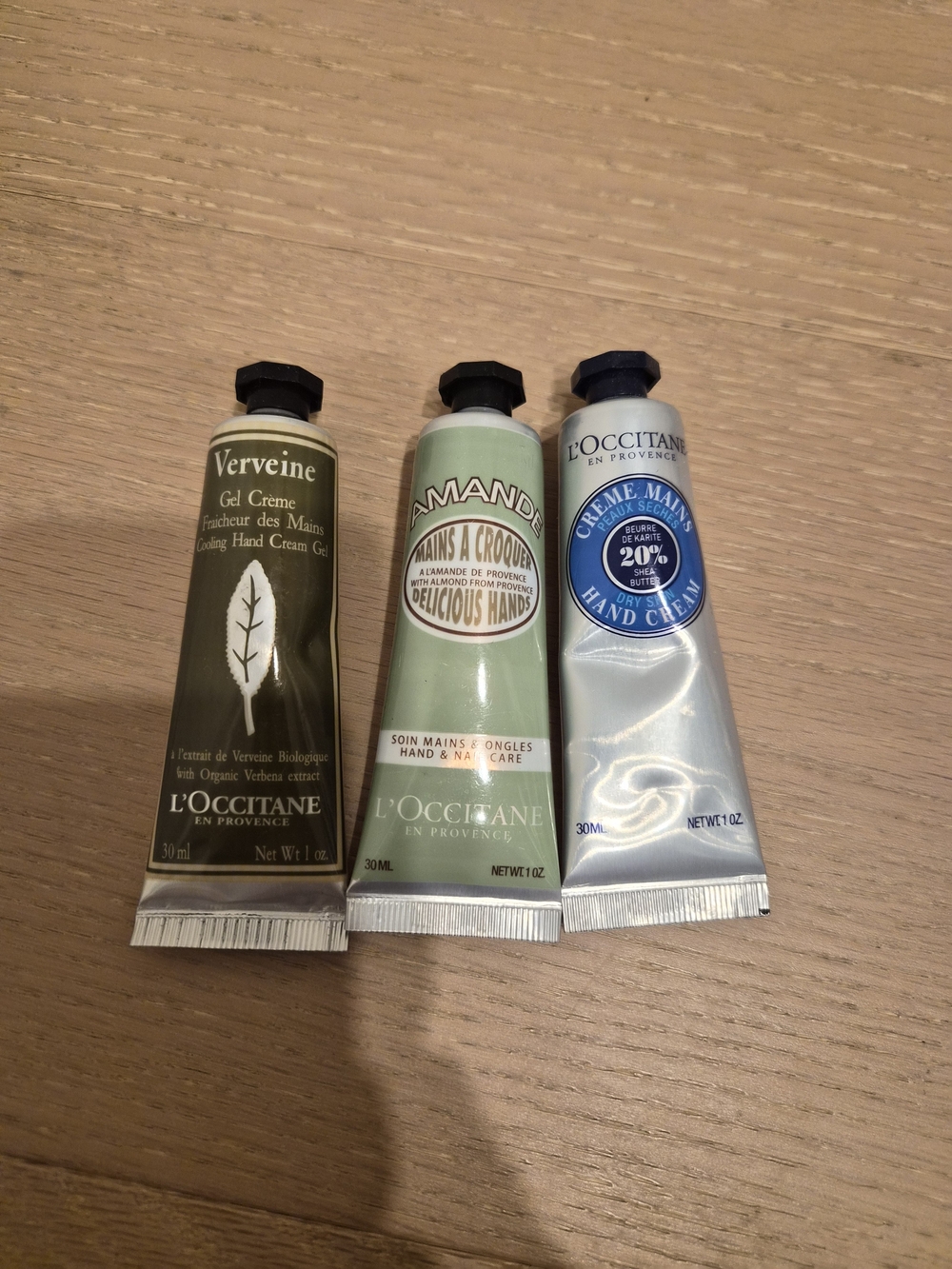 L'Occitane Hand Cream Trio – Green, Olive, Silver